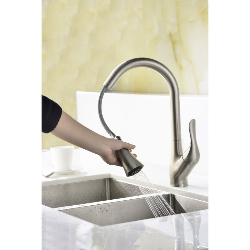 ANZZI Accent Series Single-Handle Pull-Down Sprayer Kitchen Faucet KF-AZ031MK