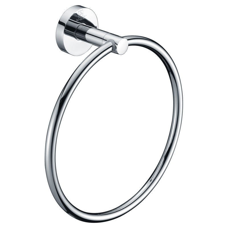 AC-AZ005 - ANZZI Caster Series Towel Ring in Polished Chrome