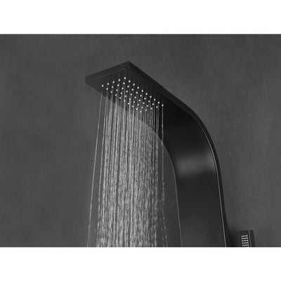 ANZZI Aura 2-Jetted Shower Panel with Heavy Rain Shower & Spray Wand SP-AZ078MB
