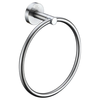 AC-AZ005BN - ANZZI Caster Series Towel Ring in Brushed Nickel