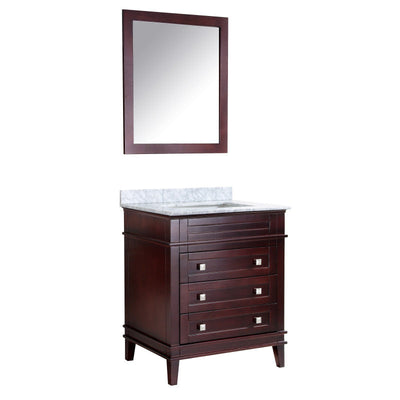 ANZZI Wineck 36 in. W x 35 in. H Bathroom Vanity Set in Rich Chocolate V-WKG020-36