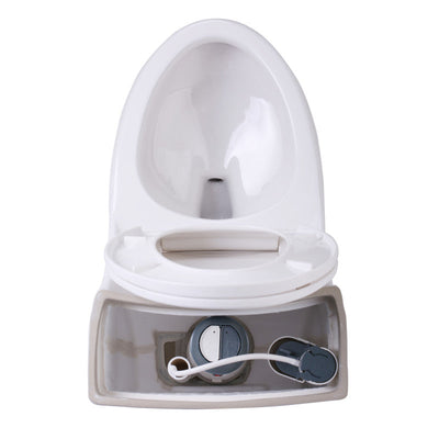 ANZZI Odin 1-piece 1.6 GPF Dual Flush Elongated Toilet in White T1-AZ056
