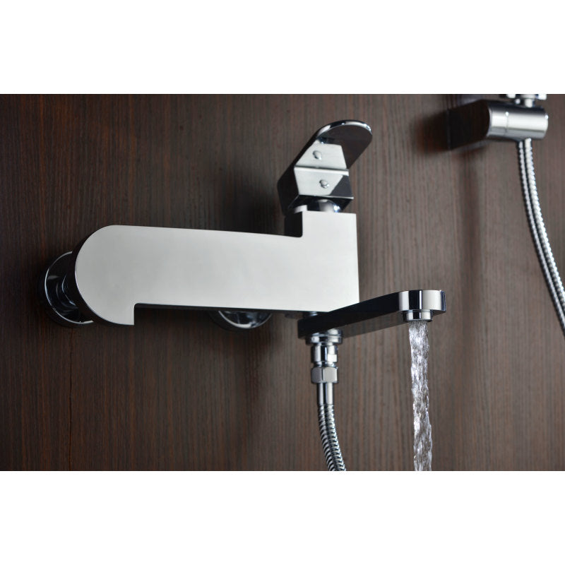 ANZZI Echo Series 1-Handle 1-Spray Tub and Shower Faucet in Polished Chrome SH-AZ042