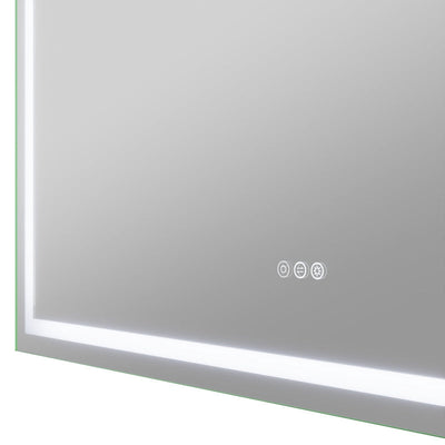 ANZZI 36-in. x 48-in. Frameless LED Front/Back Light Bathroom Mirror w/Defogger BA-LMDFX023AL