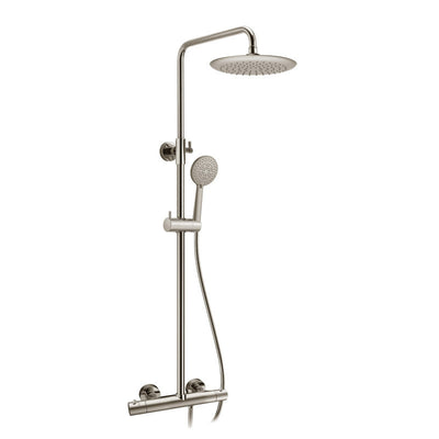 SH-AZ101BN - ANZZI Heavy Rainfall Stainless Steel Shower Bar with Hand Sprayer in Brushed Nickel