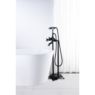 ANZZI Tugela 3-Handle Claw Foot Tub Faucet with Hand Shower FS-AZ0052CH