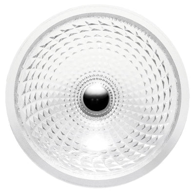 ANZZI Diamante Round Clear Glass Vessel Bathroom Sink with Faceted Pattern LS-AZ904