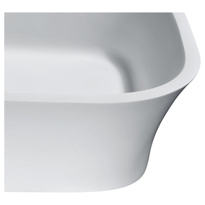 ANZZI Ajeet Solid Surface Vessel Sink in White LS-AZ301
