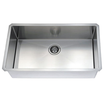 ANZZI Vanguard Undermount Stainless Steel 32 in. 0-Hole Single Bowl Kitchen Sink in Brushed Satin K-AZ3219-1A