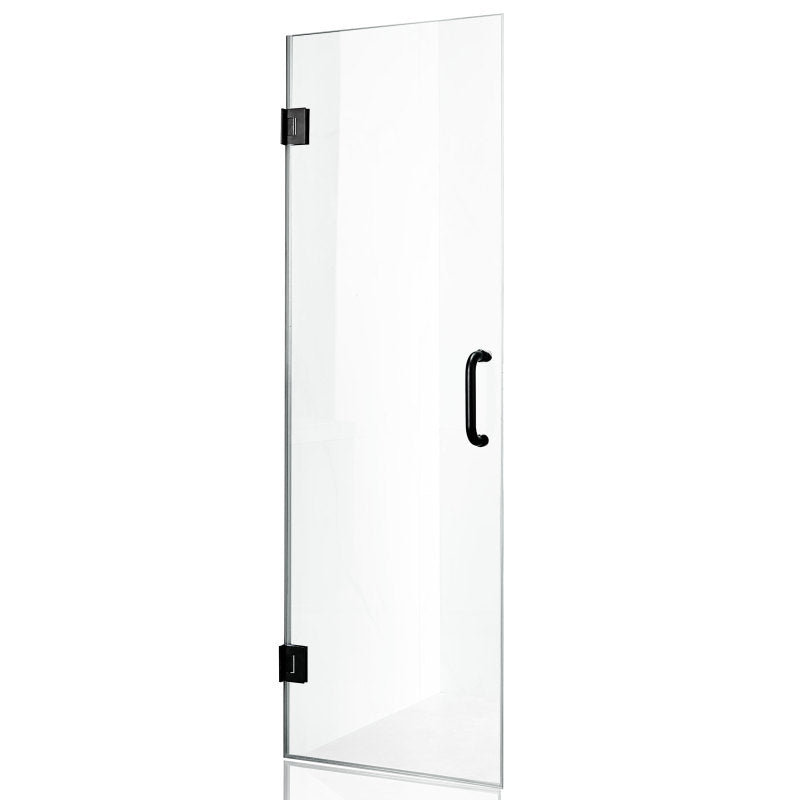 ANZZI Passion Series 24 in. by 72 in. Frameless Hinged shower door with Handle SD-AZ8075-01BNF