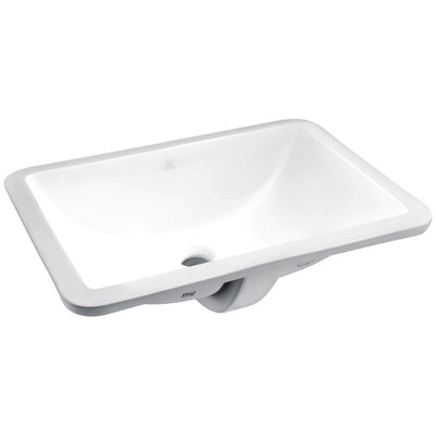 ANZZI Lanmia Series 24 in. Ceramic Undermount Sink Basin in White LS-AZ105