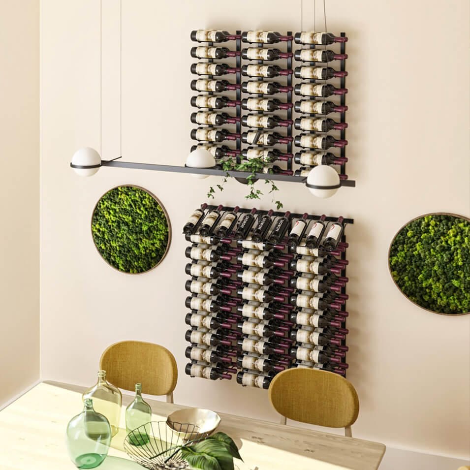 Vintageview W Series Presentation Row Display (wall mounted metal wine rack kit)