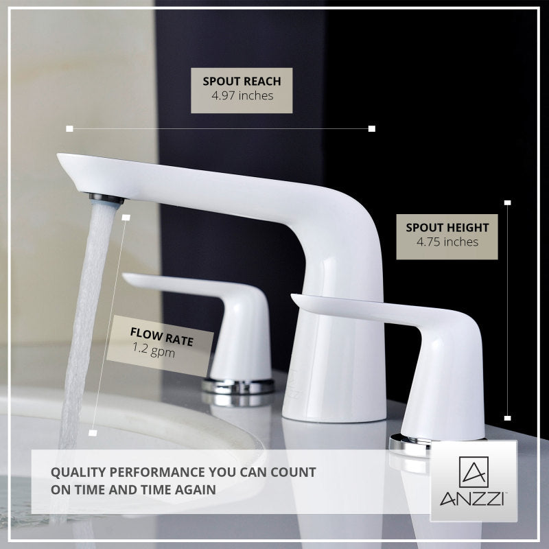 ANZZI Pendant Series 8 in. Widespread 2-Handle Low-Arc Bathroom Faucet L-AZ018