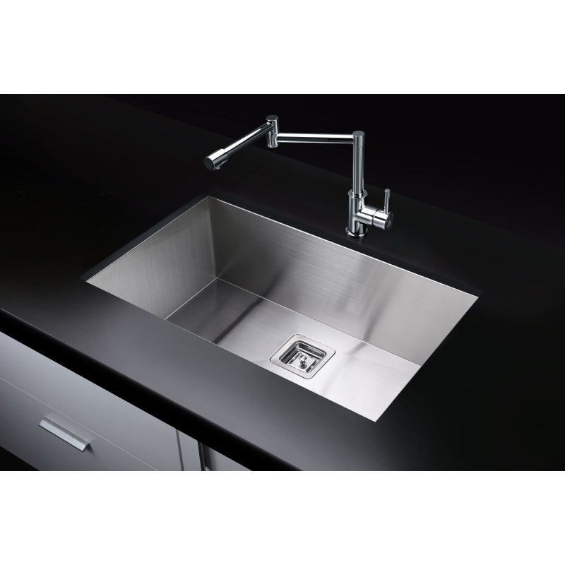 ANZZI Vanguard Undermount Stainless Steel 30 in. 0-Hole Single Bowl Kitchen Sink in Brushed Satin K-AZ3018-1AS