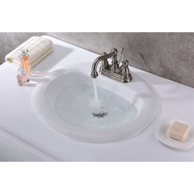 ANZZI Cadenza Series 20.5 in. Ceramic Drop In Sink Basin in White LS-AZ097