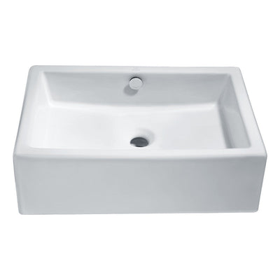 LS-AZ122 - ANZZI Deux Series Ceramic Vessel Sink in White