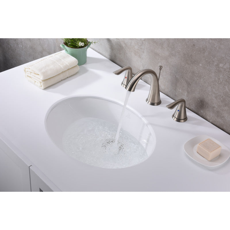 ANZZI Rhodes Series 21.5 in. Ceramic Undermount Sink Basin in White LS-AZ109