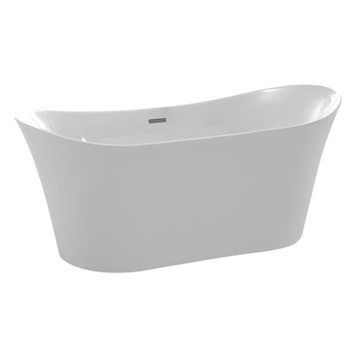 FT-AZ096 - ANZZI Eft Series 5.58 ft. Freestanding Bathtub in White