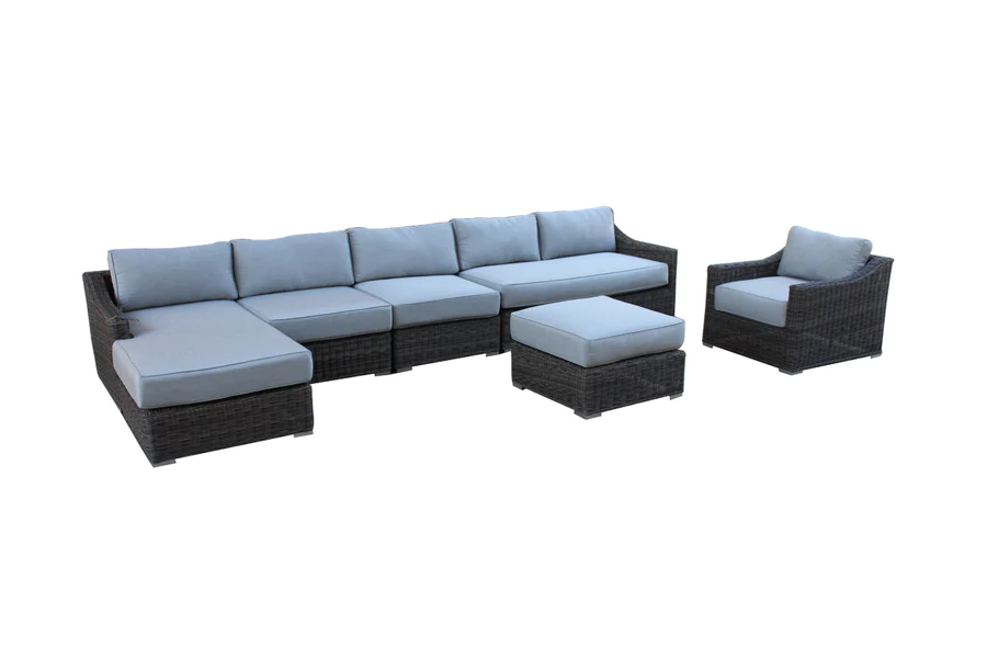 The Toledo (Right Arm) 6pc Deep Seating