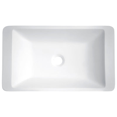 ANZZI Kydia Solid Surface Vessel Sink in Matte White LS-AZ522