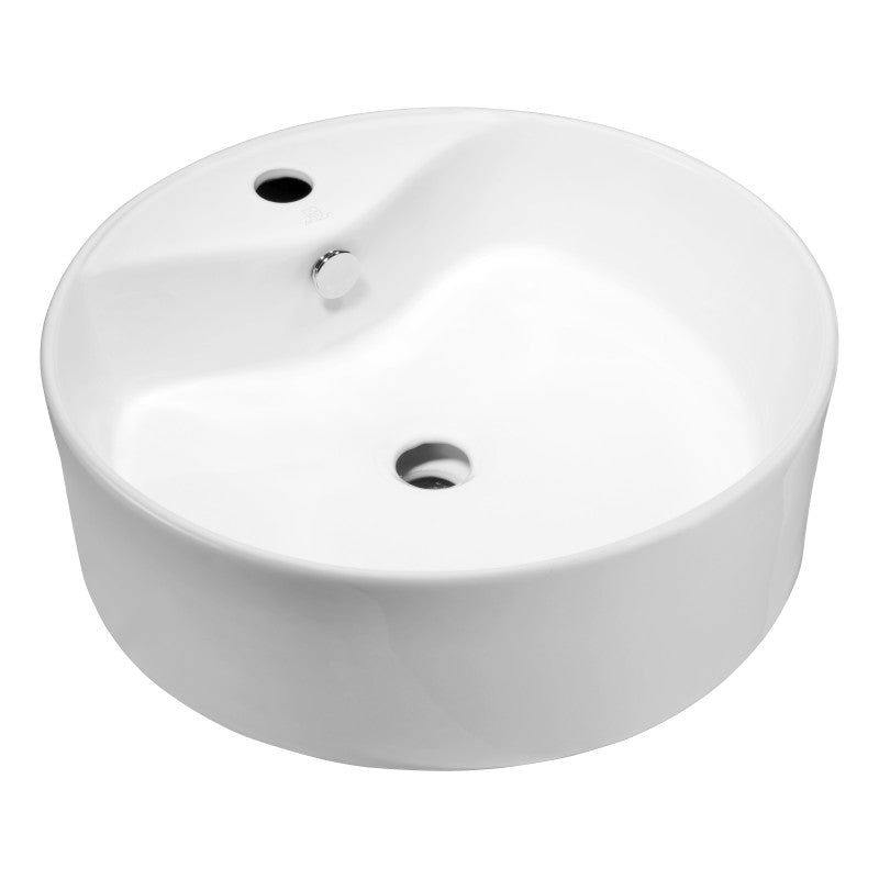 LS-AZ129 - ANZZI Vitruvius Series Ceramic Vessel Sink in White