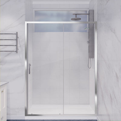 SD-AZ052-01CH - ANZZI Halberd 48 in. x 72 in. Framed Shower Door with TSUNAMI GUARD in Polished Chrome