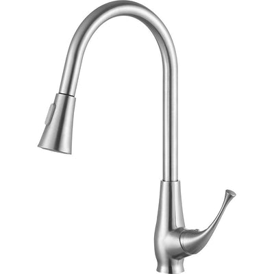 KF-AZ217BN - ANZZI Meadow Single-Handle Pull-Out Sprayer Kitchen Faucet in Brushed Nickel