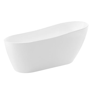 FT-AZ093 - ANZZI Trend Series 5.58 ft. Freestanding Bathtub in White