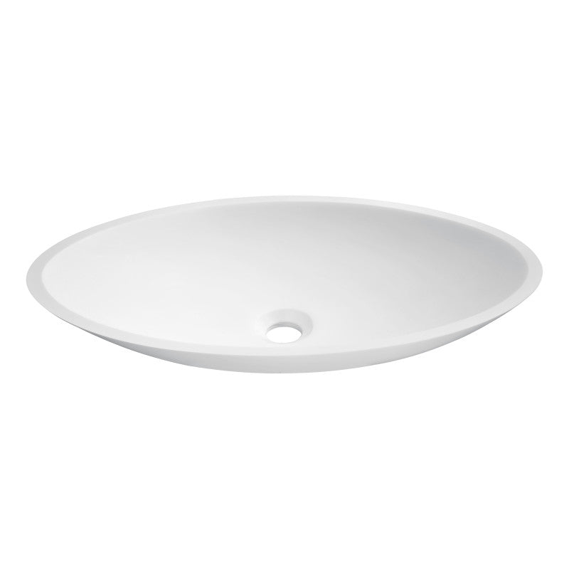 ANZZI Achillies Solid Surface Vessel Sink in White LS-AZ300
