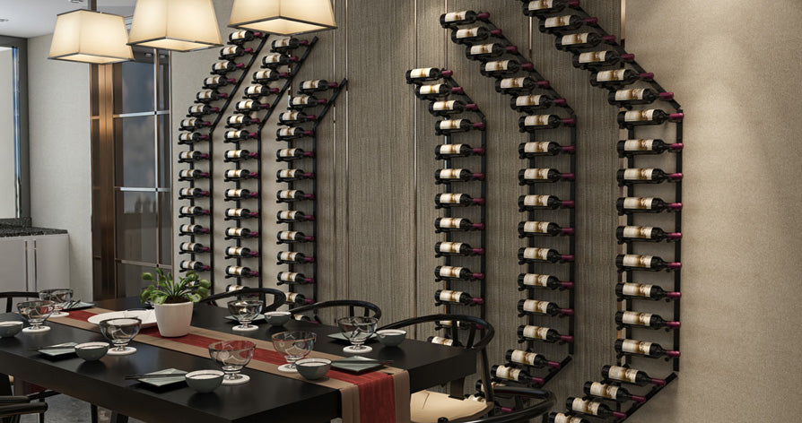 Vintageview Vino Pins Flex 45 (wall mounted metal wine rack system)