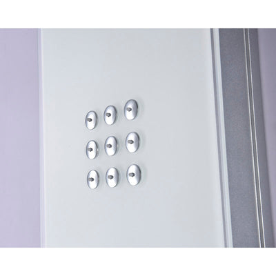 ANZZI Veld Series 64 in. Full Body Shower Panel System with Heavy Rain Shower and Spray Wand in White SP-AZ048