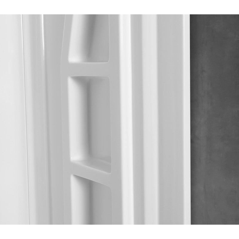 ANZZI Gradient 36 in. x 36 in. x 74 in. 2-piece DIY Friendly Corner Shower Surround in White SW-AZ006WH