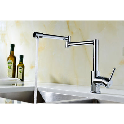 ANZZI Manis Series Deck-Mounted Pot Filler in Polished Chrome KF-AZ102