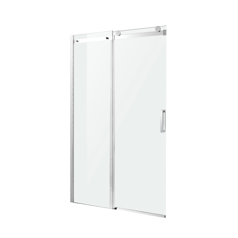 ANZZI Series 48 in. x 76 in. Frameless Sliding Shower Door with Handle in Chrome SD-FRLS05701CHR