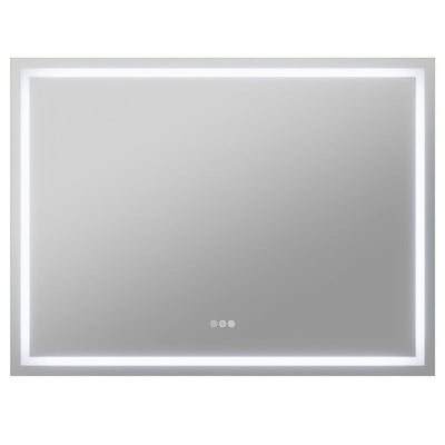 BA-LMDFX023AL - ANZZI ANZZI 36-in. x 48-in. Frameless LED Front/Back Light Bathroom Mirror w/Defogger