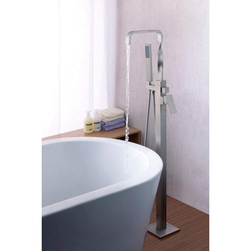 ANZZI Yosemite 2-Handle Claw Foot Tub Faucet with Hand Shower FS-AZ0050BN