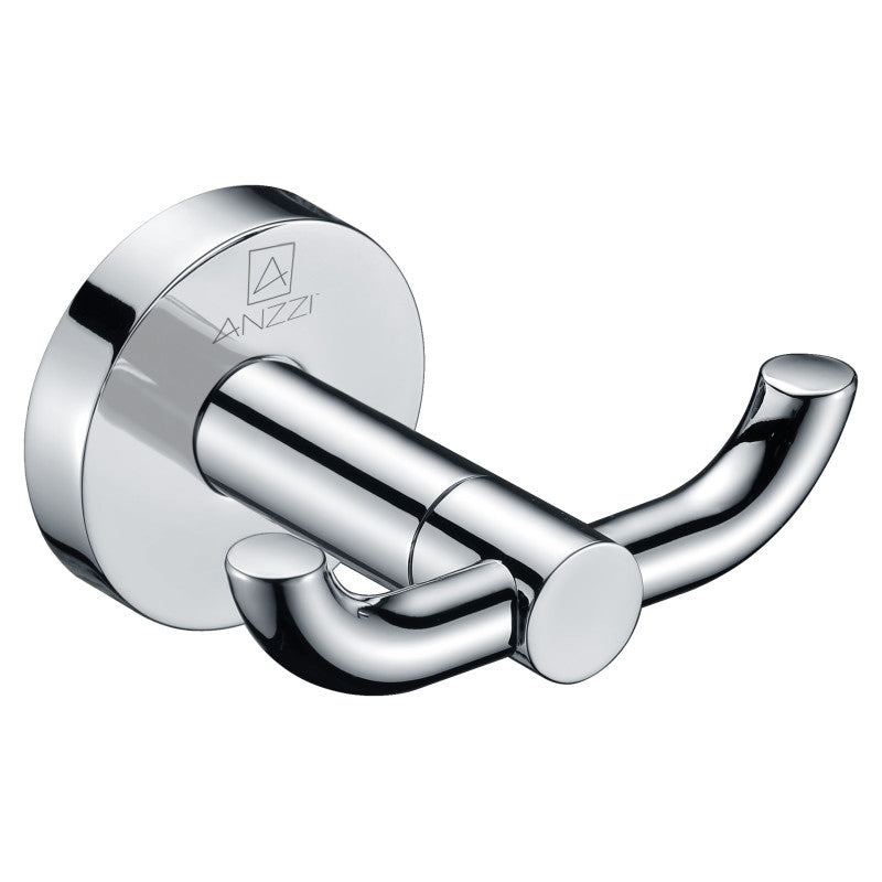 AC-AZ004 - ANZZI Caster Series Robe Hook in Polished Chrome