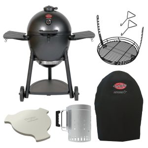 AKORN® Kamado Grill, Cover, Smokin' Stone, Grate, Chimney Bundle