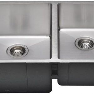 Wells CSU3019-97-1 Handcrafted Undermount 60-40 Double Bowl Stainless