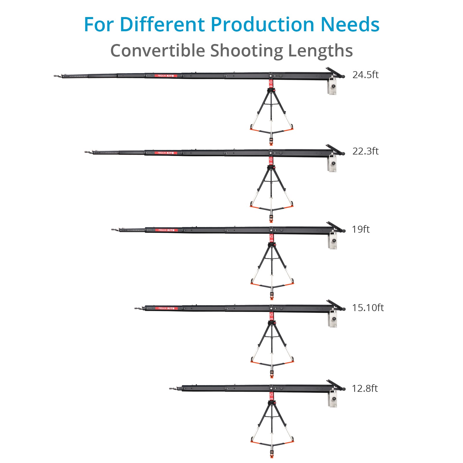 Proaim Kite-22 Wonder Package - 24.5ft Camera Jib Crane for Video - Image 2