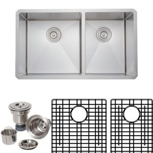 Wells Sinkware NCU3319-10L-1 New Chef’s Collection Handcrafted 33" 16