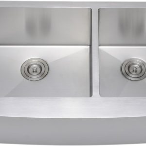 Wells NCU3621-10L-AAP New Chef's Collection Kitchen Sink, 36" 60/40
