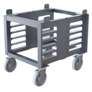Cadco OST-34A-CS 22" Aluminum Oven Stand Mobile Open Base w/ Casters