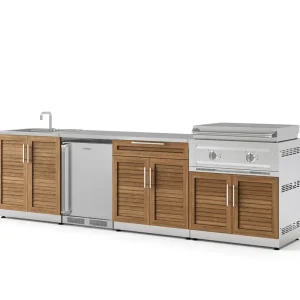 Outdoor Kitchen GR 6pc Sink Bar 33 IGC 33 LP Platinum Griddle Fridge w