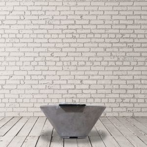 Prism Hardscapes Verona Small 33" Ebony Concrete Propane Gas Fire Bowl