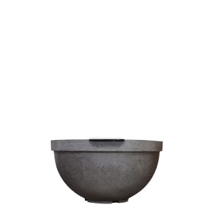 Prism Hardscapes Sorrento 33" Pewter Concrete Water Bowl