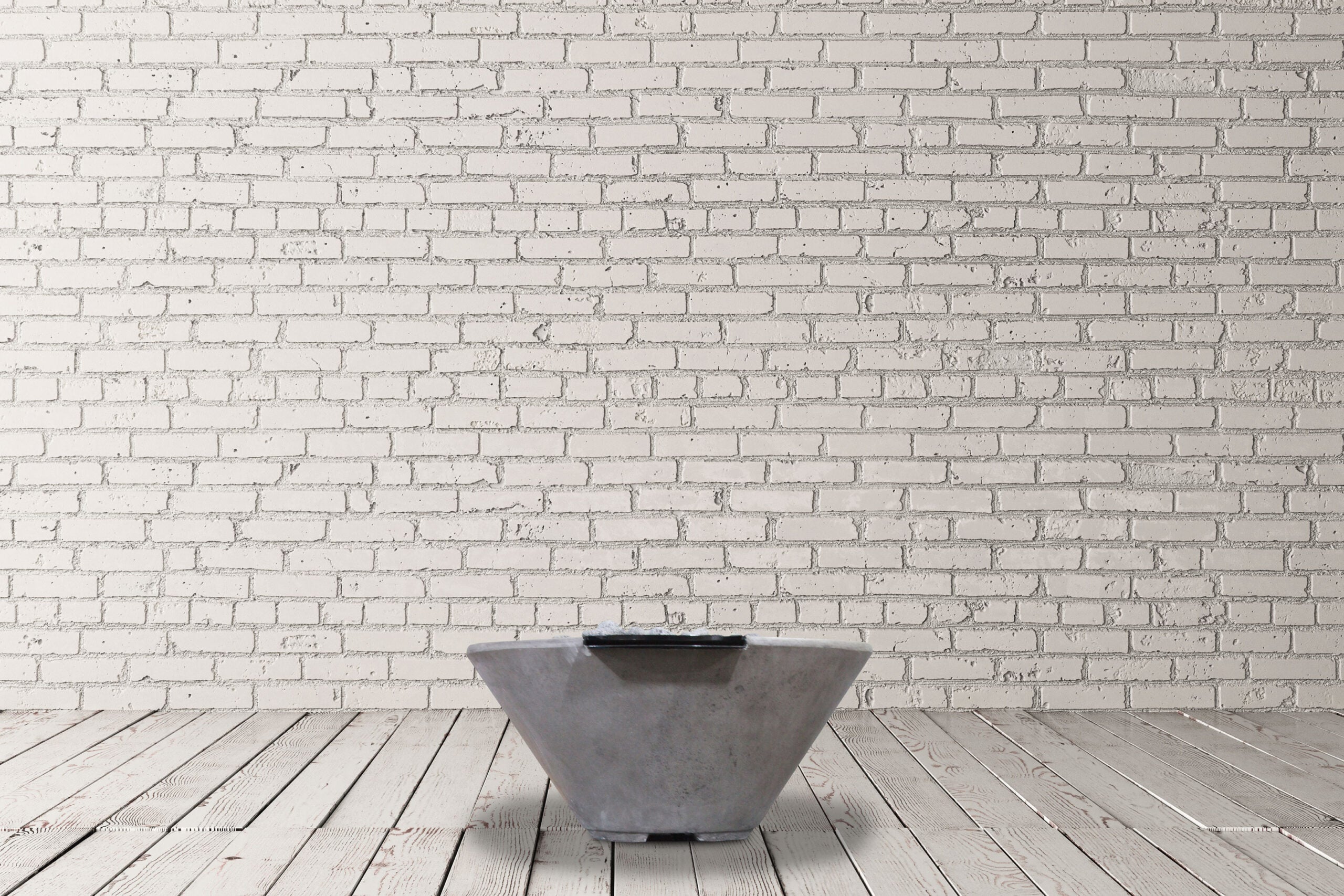 Prism Hardscapes Verona Small 33" Ebony Concrete Natural Gas Fire Bowl