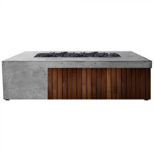 Prism Hardscapes 72" Fairmont Rectangular Concrete Gas Fire Pit Table