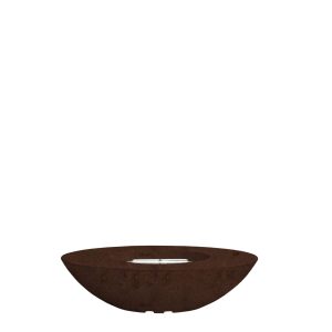 Prism Hardscapes Ovale 60" Cafe Modern Concrete Natural Gas Fire Bowl