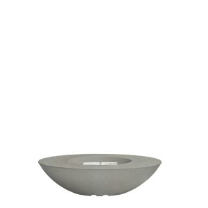 Prism Hardscapes Ovale 60" Natural Modern Concrete Natural Gas Fire